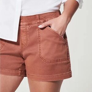 SPANX, 6” twill short, bronze, M